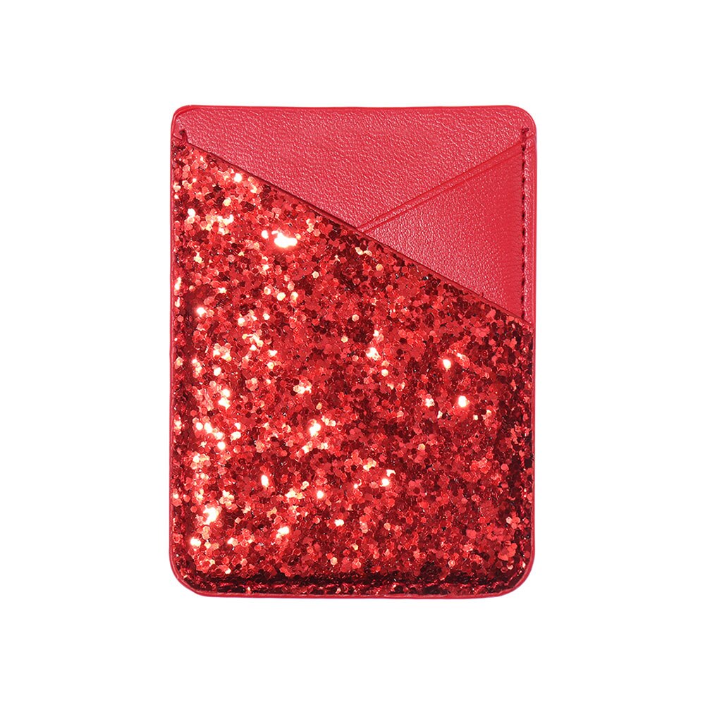 Bling Stick-on Cellphone Pocket Credit Card Holder Wallet Sticker Self-Adhesive Pouch Case Sticker ID Bus Card Cover: 03