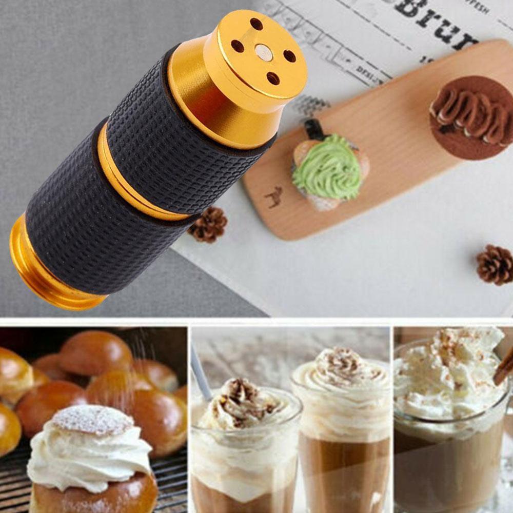 Dispensador portátil de crema batida, minibote de goma, dispensador de botellas, abridor de aceite, seguro, agarre de crema de Gas, H6S6