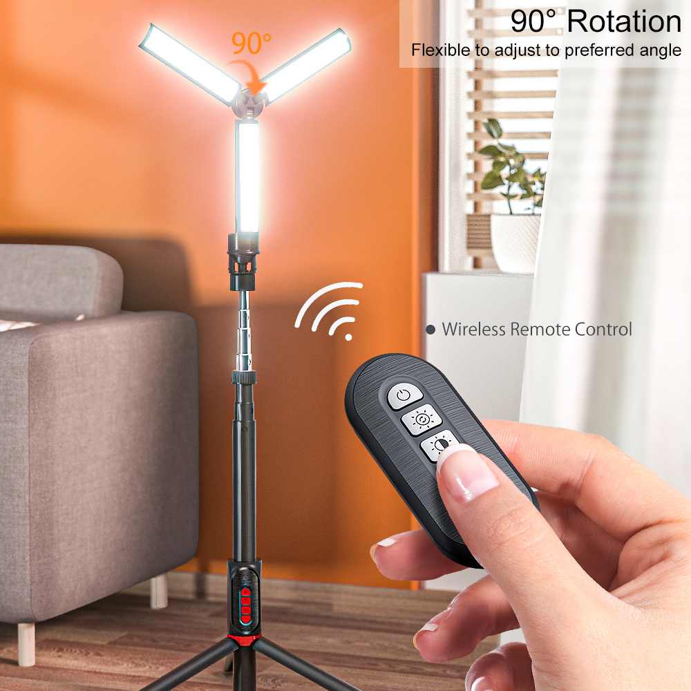 BlitzWolf-luces de relleno de BW-SL7, 3 grupos de iluminación, luces parpadeantes, Control remoto inalámbrico, portátil, plegable, fotografía al aire libre