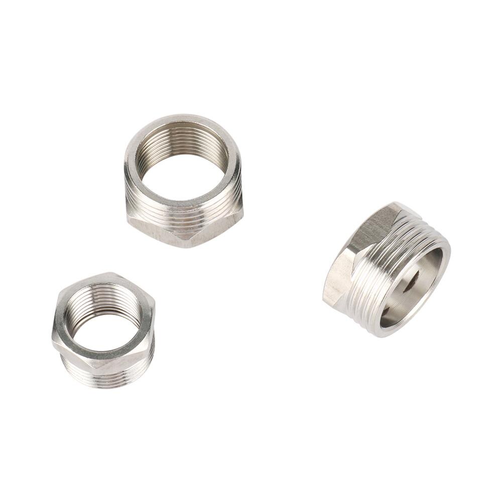 1/2" 3/4" 1" Female Male Thread Brass Connector Garden Water Reducer Connector Water Tank Aquarium Water Tap Faucet Coupling 2Pc