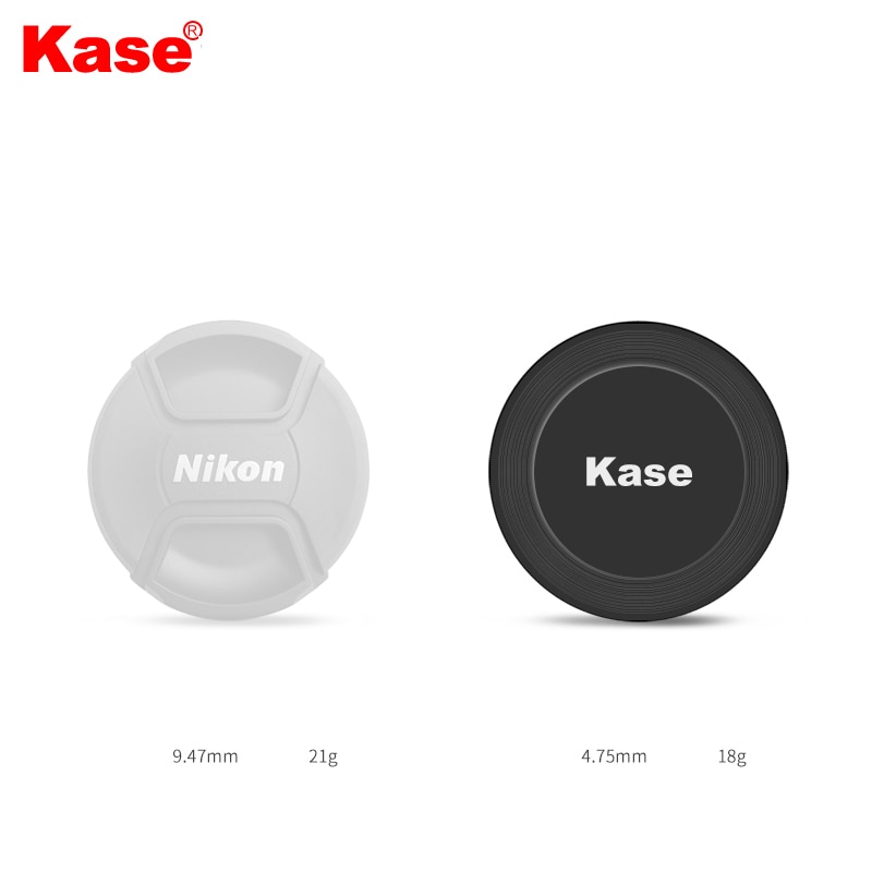 Kase – capuchon d'objectif magnétique à utiliser avec les filtres magnétiques, 67mm 72mm 77mm 82mm 95mm