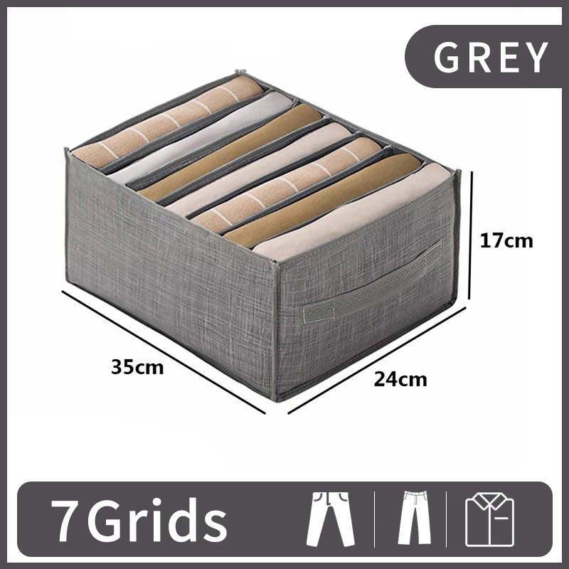 underwear storage box underwear folding cabinet clothes organizer bedroom socks pants drawer organizer: Beige