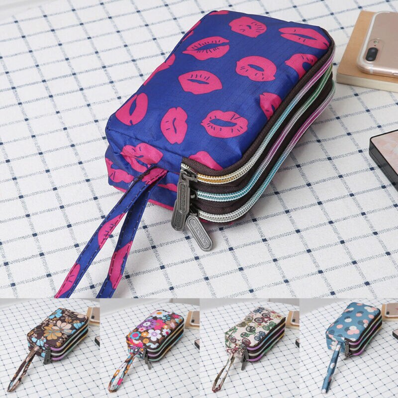 Portefeuilles en toile étanche pour femmes, portefeuilles pour téléphone, étui à poignet, pochette, sacs de maquillage et cosmétiques