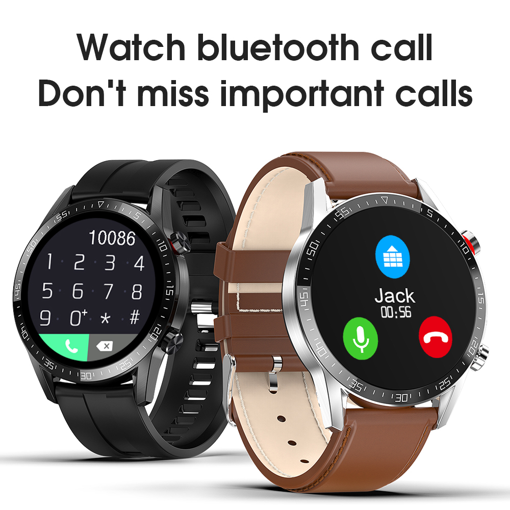 neue Clever Uhr Männer Voller berühren Bildschirm Sport Fitness Uhr IP67 Wasserdichte Bluetooth Anruf Für Android ios smartwatch Männer + Kasten