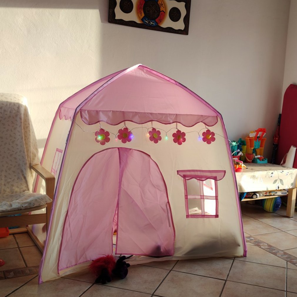 Tenda per bambini interno all'aperto castello tepee teatro Fata Casa portatile teatro tende pieghevoli per bambini piccoli