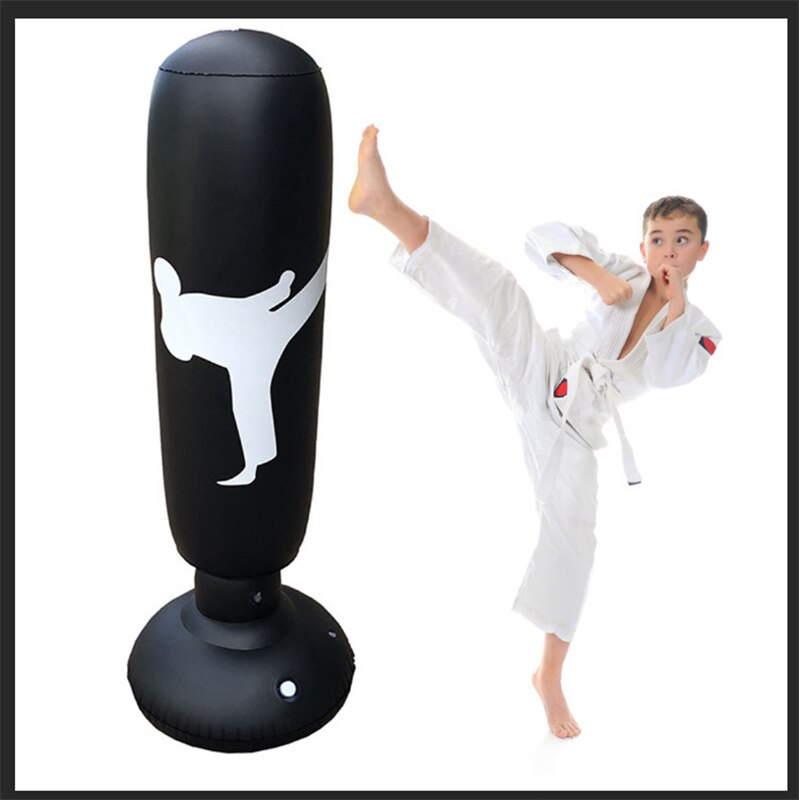 160 centimetri Giocattolo Gonfiabile Boxe Sacchetto Del PVC Sacchetto di Ispessimento Guantoni Da Boxe Pilastro bicchiere Lotta Colonna Forare Sacchetto di Strumento di fitness Ragazzo Regalo all'aperto giocattolo