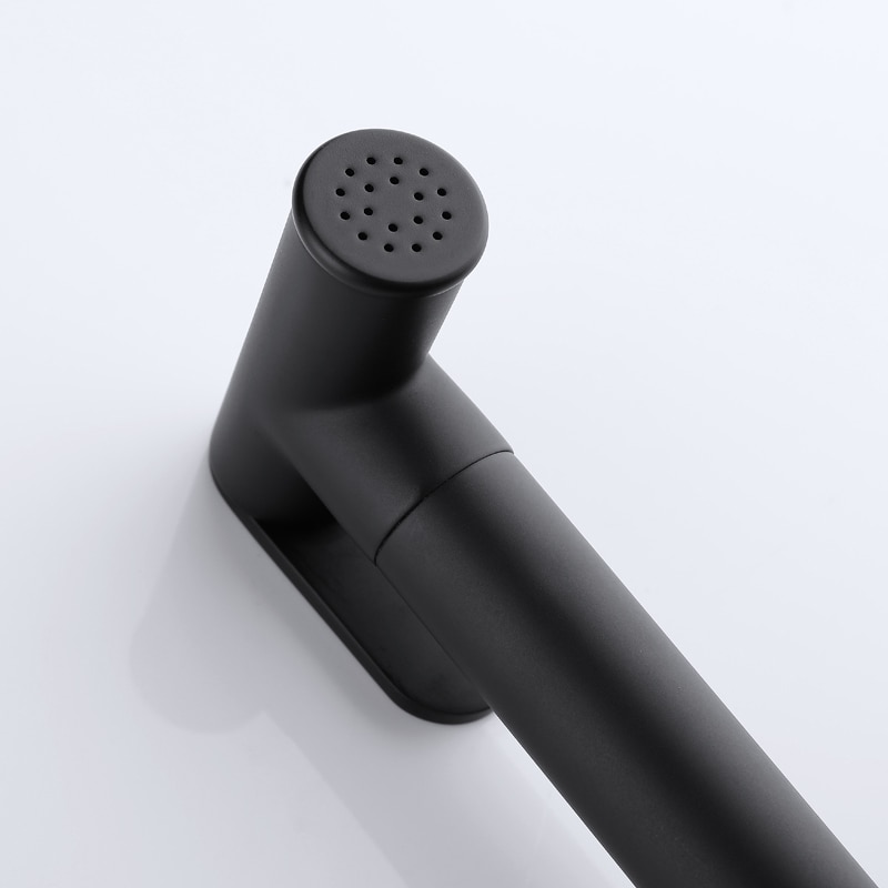 Håndholdt toalett bidet sprøyter sett sett matt svart fast rote hånd bidéer til dårlig håndsprøyter dusjhode selvrensende