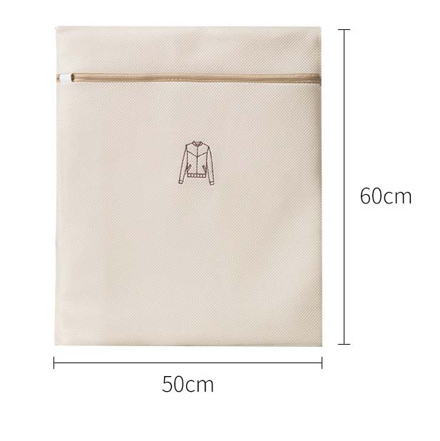 Embroidery Washing Bags Mesh Polyester Laundry Bag Portable Net Bra Wash Basket Organizer For Underwear Clothing Laundry Bag: Coat