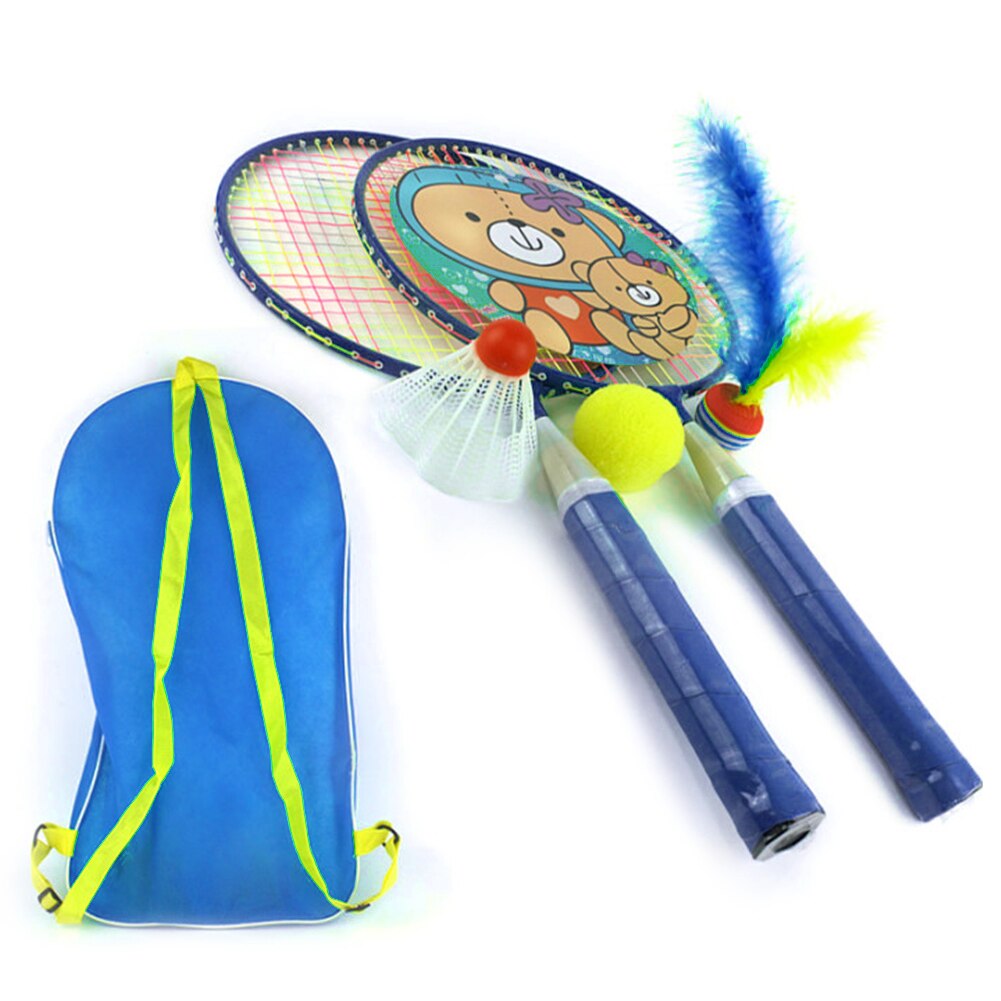 Indoor Outdoor Team Spelen Games Speelgoed Badminton Racket Voor Kinderen Kids: Blauw