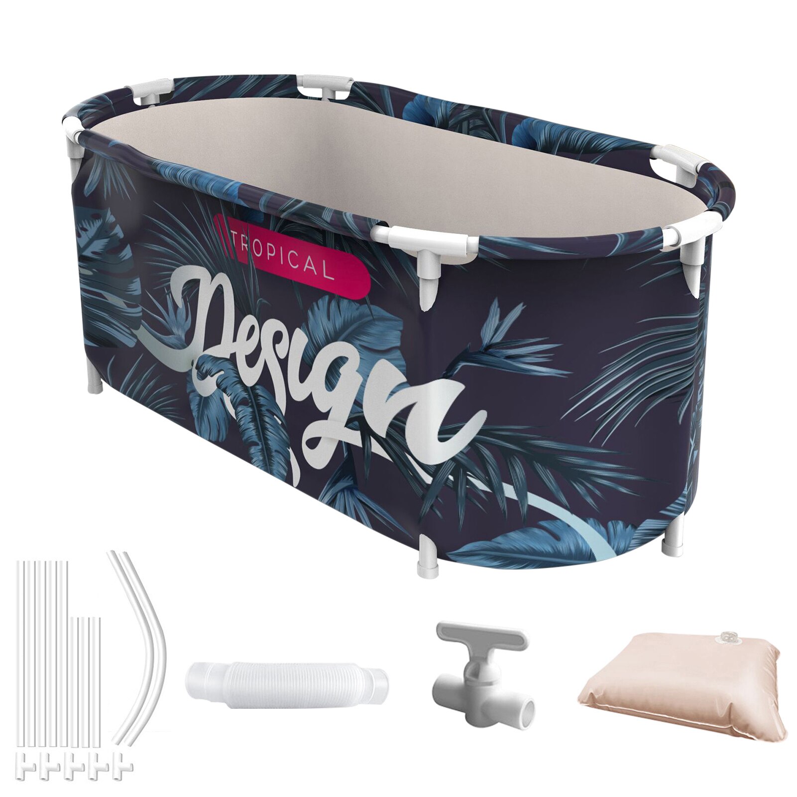 Bathtub Adult Bathtub Drain Folding Bath Tub Child Swimming Pool Adult Sauna SPA Full Body Wash Home Bath Barrel Artifact