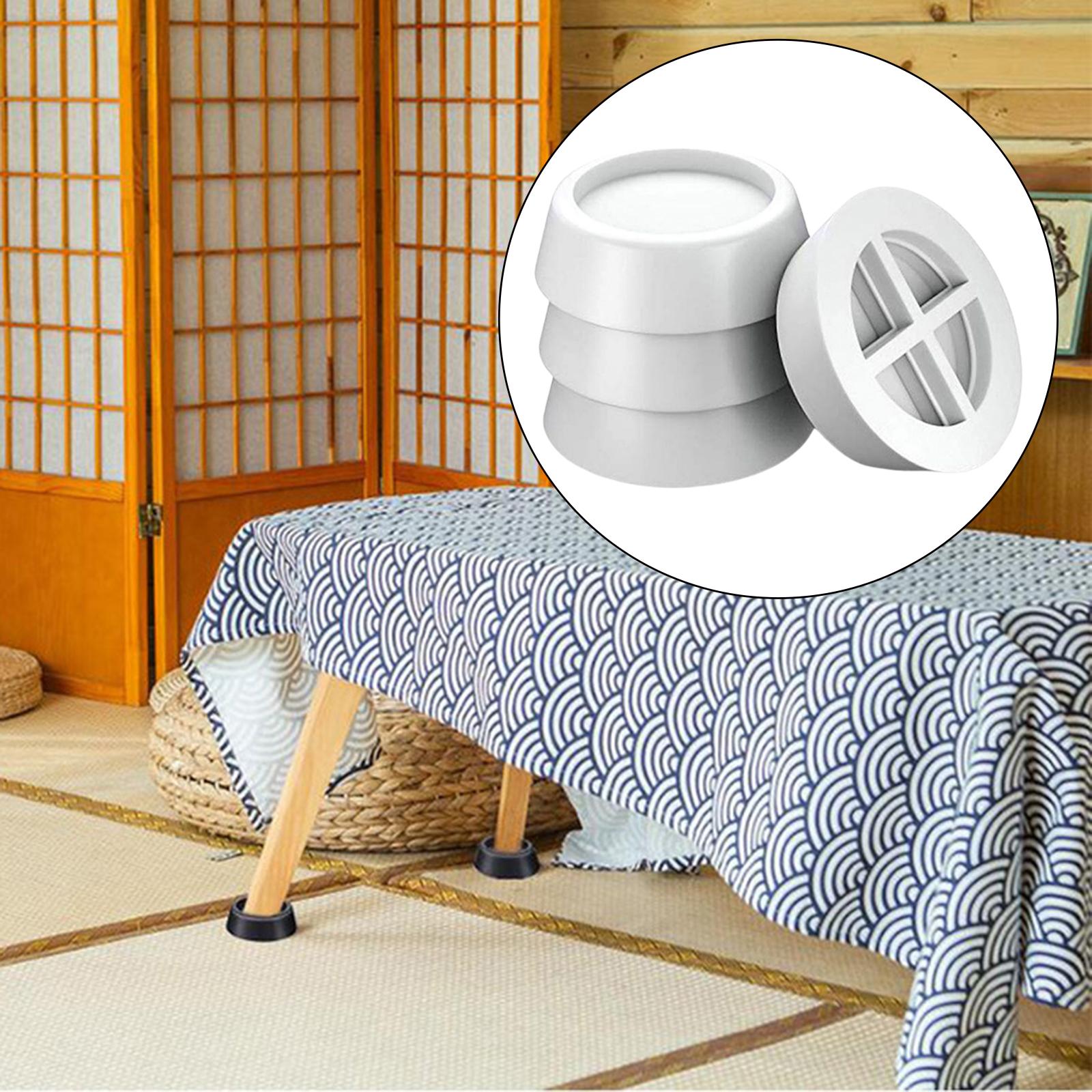 Tapis Anti-Vibration antidérapant, 4 pièces, Base de pied de levage pour meubles, Anti-secouement, Anti-bruit, pour sèche-linge, Machine à laver