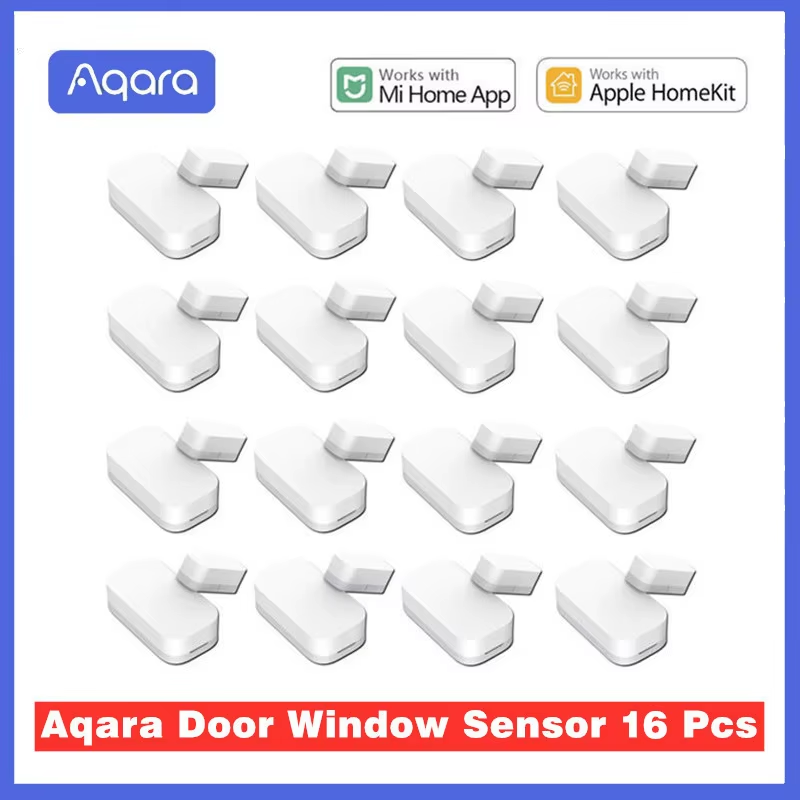 Aqara-Sensor de puerta y ventana Zigbee, conexión inalámbrica, Mini Sensor de puerta que funciona con la aplicación Mi Home para Xiaomi Smart Home