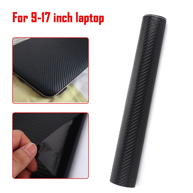 Universal 3D Carbon Fiber Film Durable Notebook Carbon Fibre Decal Laptop Black 3D Decal