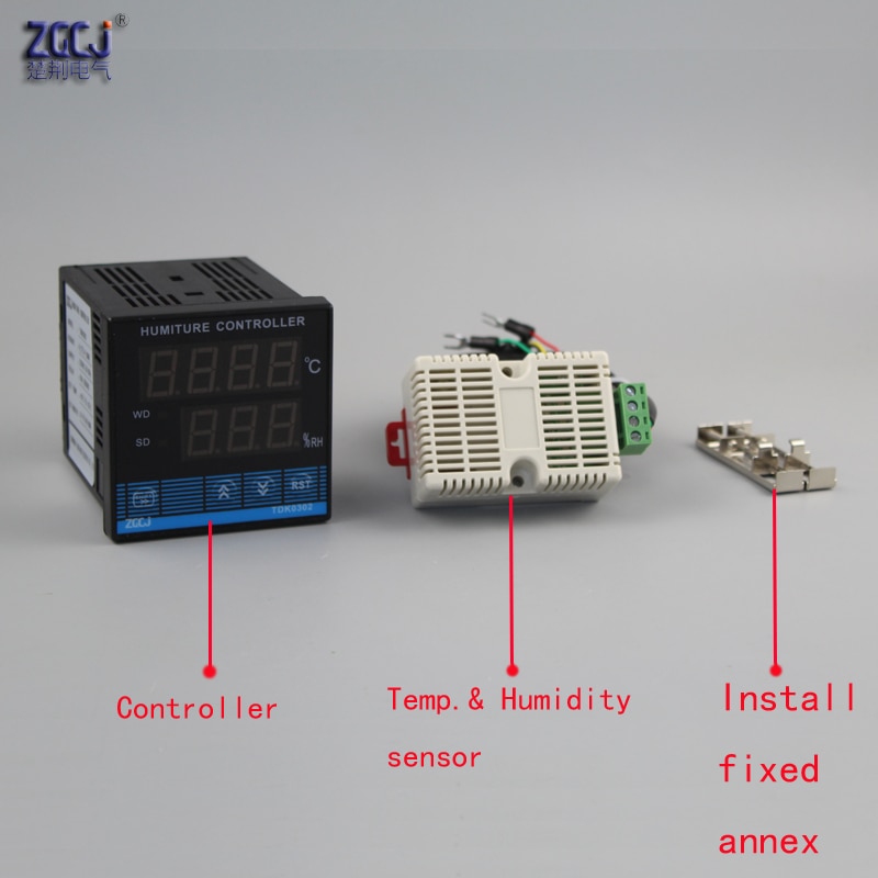 TDK0302 Temperature and humidity controller with DC volltage output SSR output digital display TDK0302 humiture controller