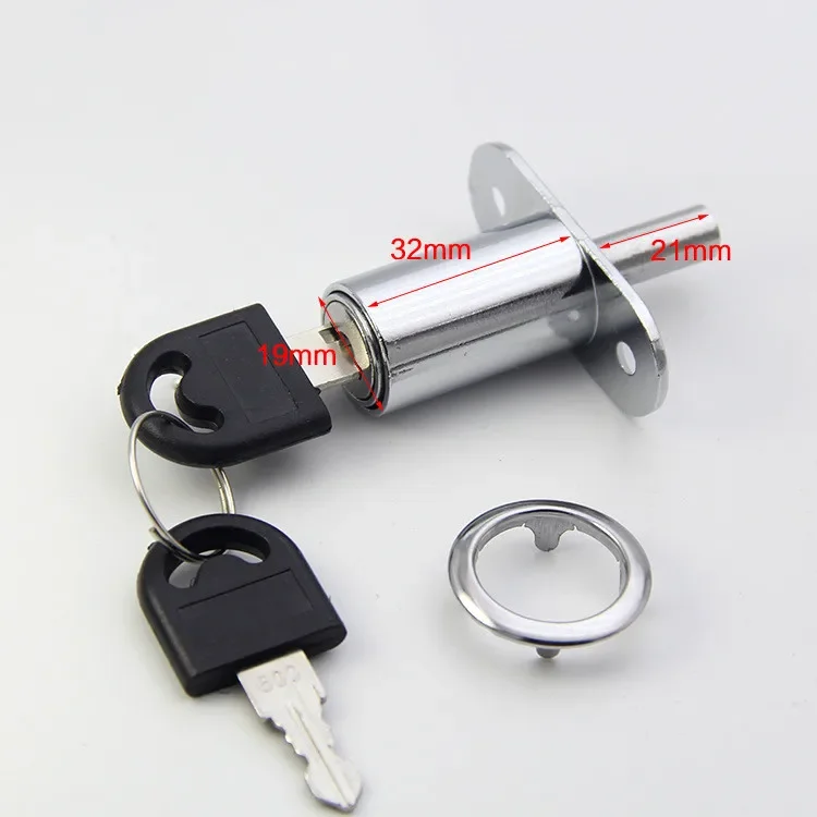 Multicolor Cam Cilinder Sloten Deurkast Brievenbus Lade Kast Locker Meubelslot met Sleutel Gereedschap Hardware 1 Stks (Kleur: F
