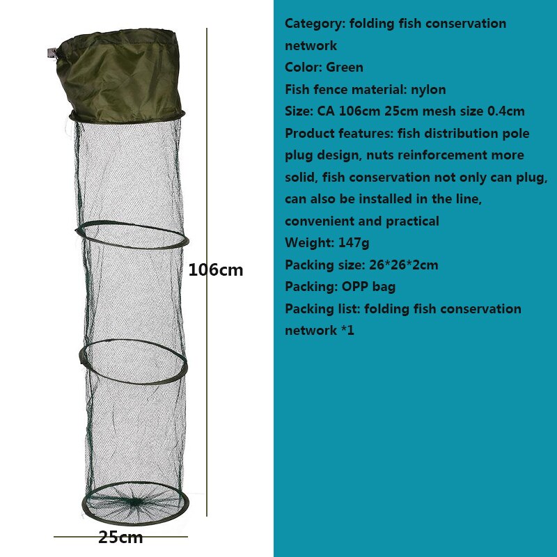Panier maille filet de pêche 5 couches flottant Nylon pliable pliable pièges paniers sport et plein air