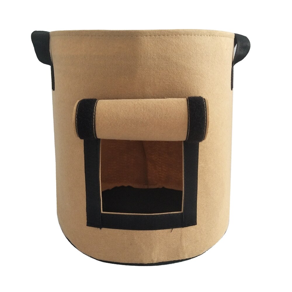 4/7/10/15 Gallon plante cultiver sacs bricolage jardin fleurs légumes cultiver sacs pomme de terre jardin Pots de culture planteur maison jardin outils: camel / 4Gallon 15L