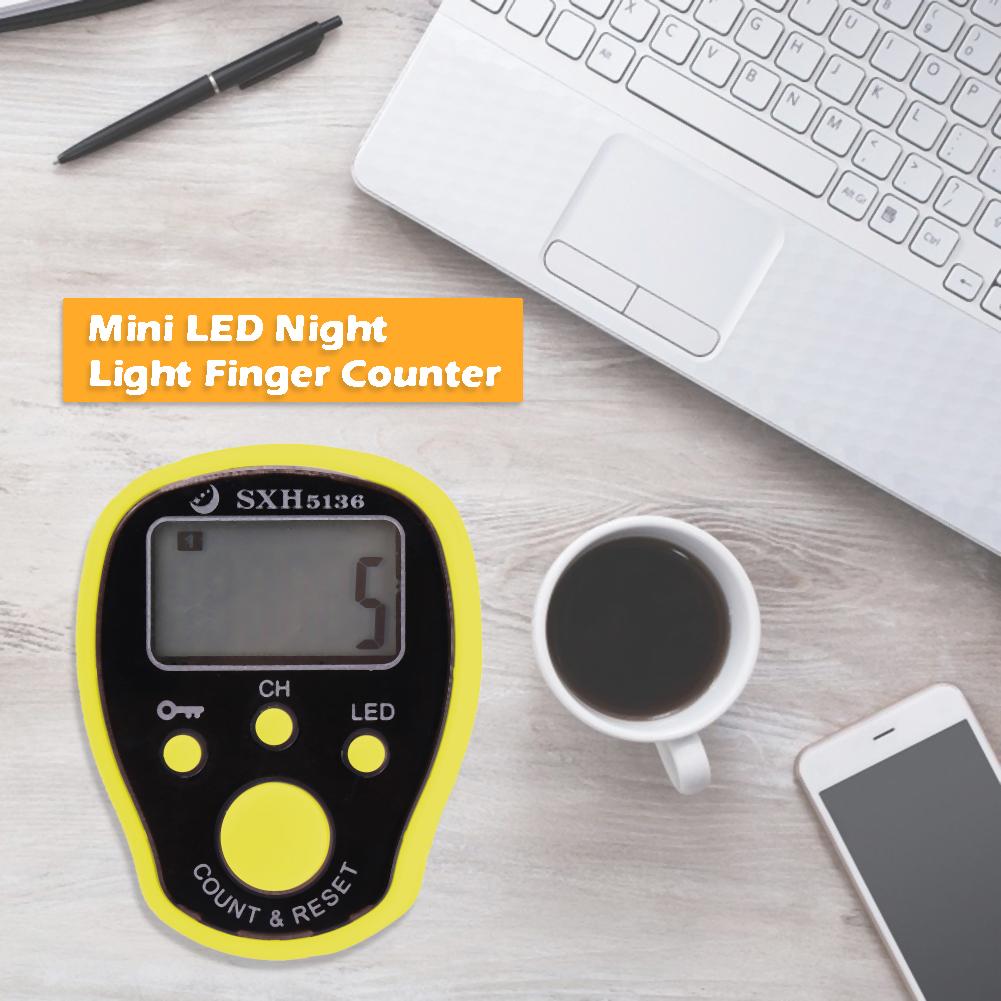 Mini compteur électronique de doigt d'affichage à cristaux liquides de Digital LED anneau de main