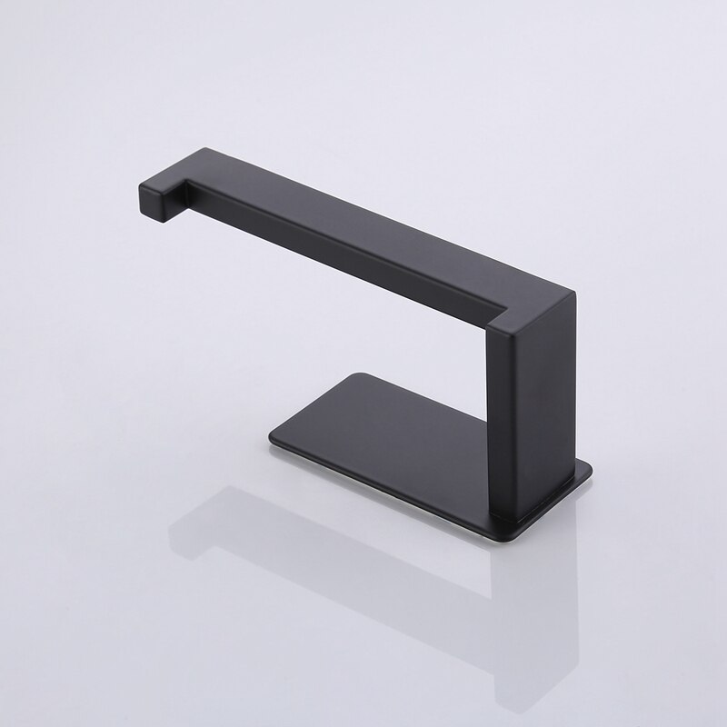 Toilet Paper Holder Matte Black, Toilet Tissue Roll Holders Dispenser and Hangers Wall Mounted for Bathroom &amp; Kitchen
