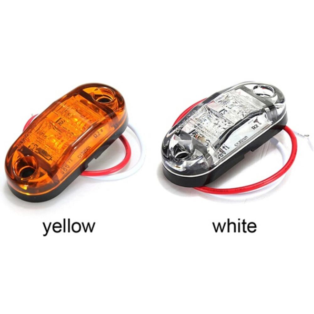 10Pcs Amber Clearance Trailer Lights Car Truck Side Marker Lights Tail Lamp 12V 24V LED Truck Accessories