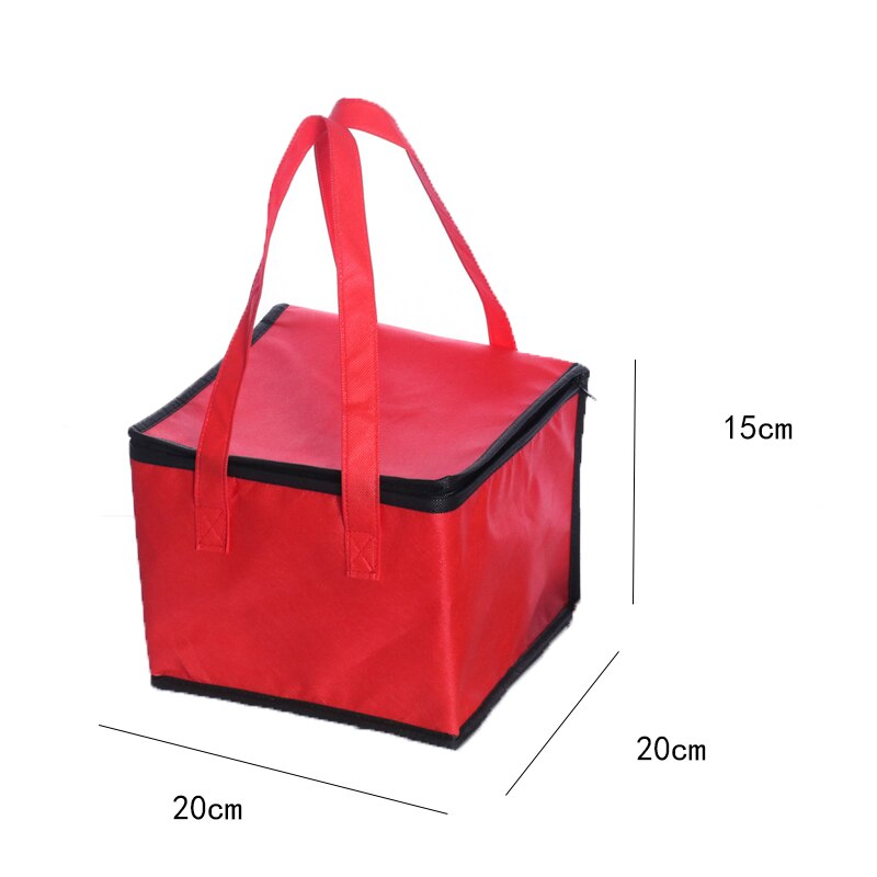 Outdoor Camping Picnic Bag Waterproof Insulated Thermal Cooler Bag Portable Folding Picnic Lunch Bags Big Picnic Basket: Red-4 Inch