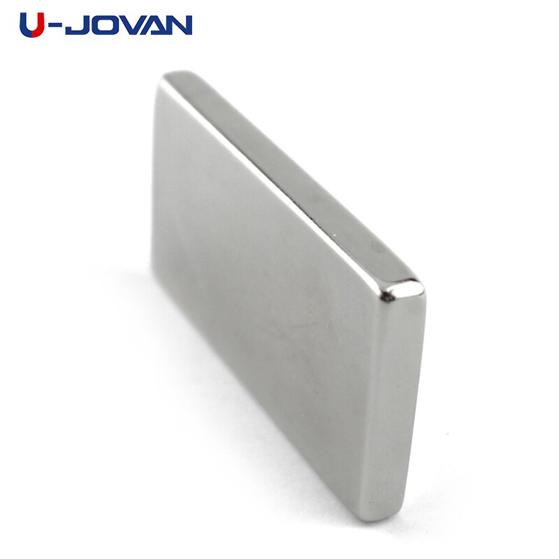 U-JOVAN 2Pcs Cuboid Block 50X25X5Mm Super Sterke N35 Rare Earth Magneten Neodymium Magneet