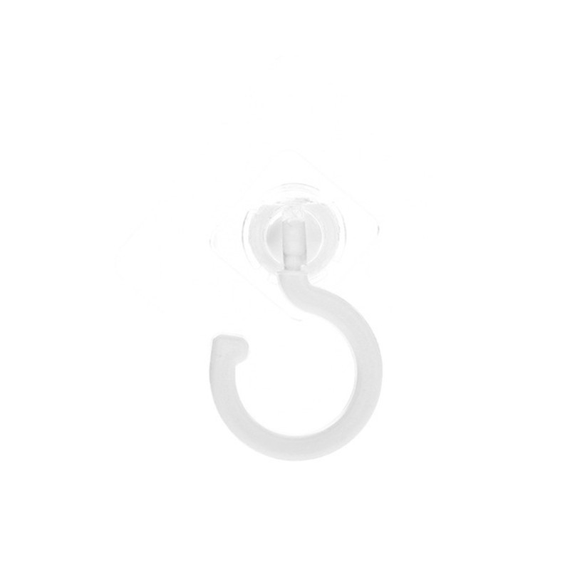 2 pezzi appendini trasparenti ganci da parete autoadesivi portaoggetti in bagno cucina bastone su ganci porta per chiavi asciugamani: bianca