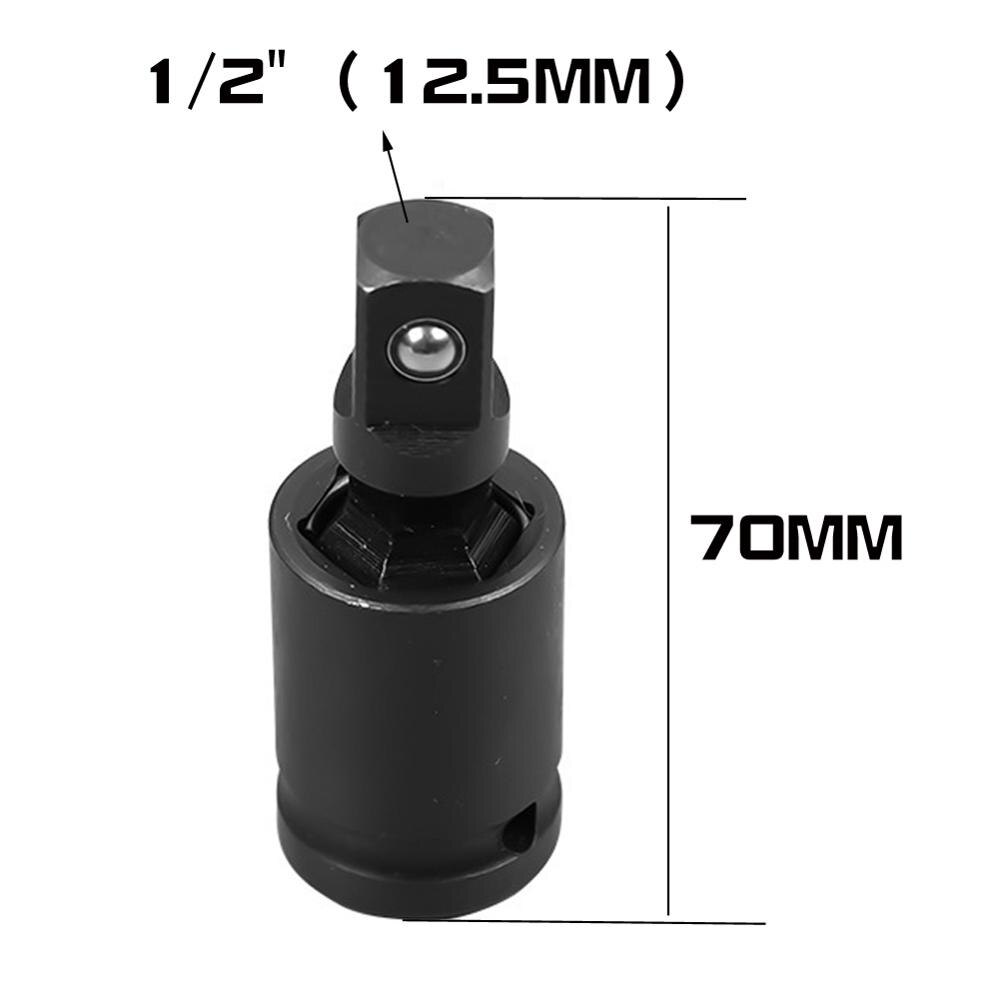 Pneumatic Universal Joint Set Ratchet Angle Extension Bar Socket Adapter Manual Bendable Adapter Socket Tools 1/2" 1/4" 3/8"