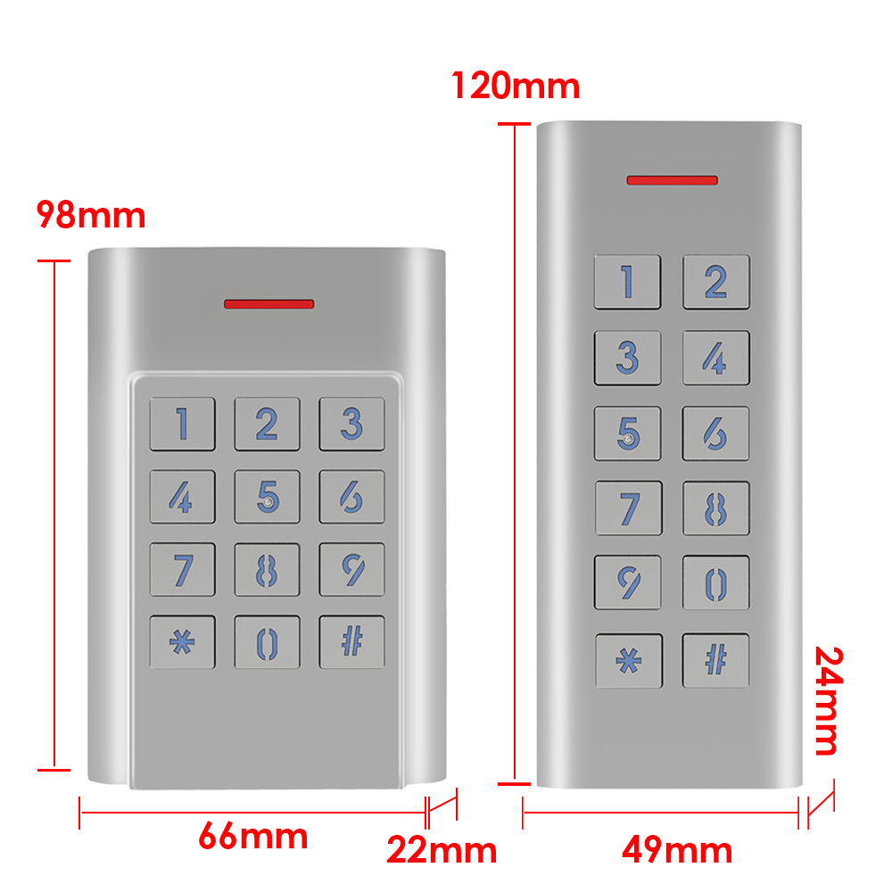 1000 benutzer IP68 Wasserdicht allein Zugriff Kontrolle passwort Stift Code Tastatur metall fallen Sicherheit Eingangstür Öffner System