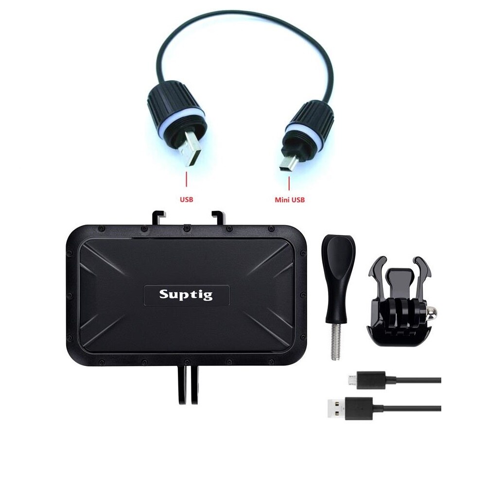 Suptig – chargeur de batterie 7800mAh, boîtier étanche pour caméra GoPro Hero 10/9/8/7/5/4/3 +/3 Action: Gopro 3 4 power
