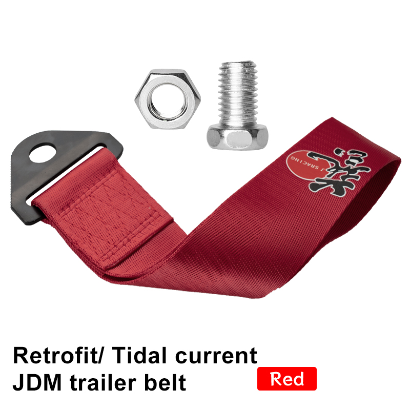 Nuovo stile JDM Racing Ropes Hook traino High Srtengh Nylon Car Bumper Rope gancio di traino universale HKS Tow Rope Strap Car decorativo: Army Green