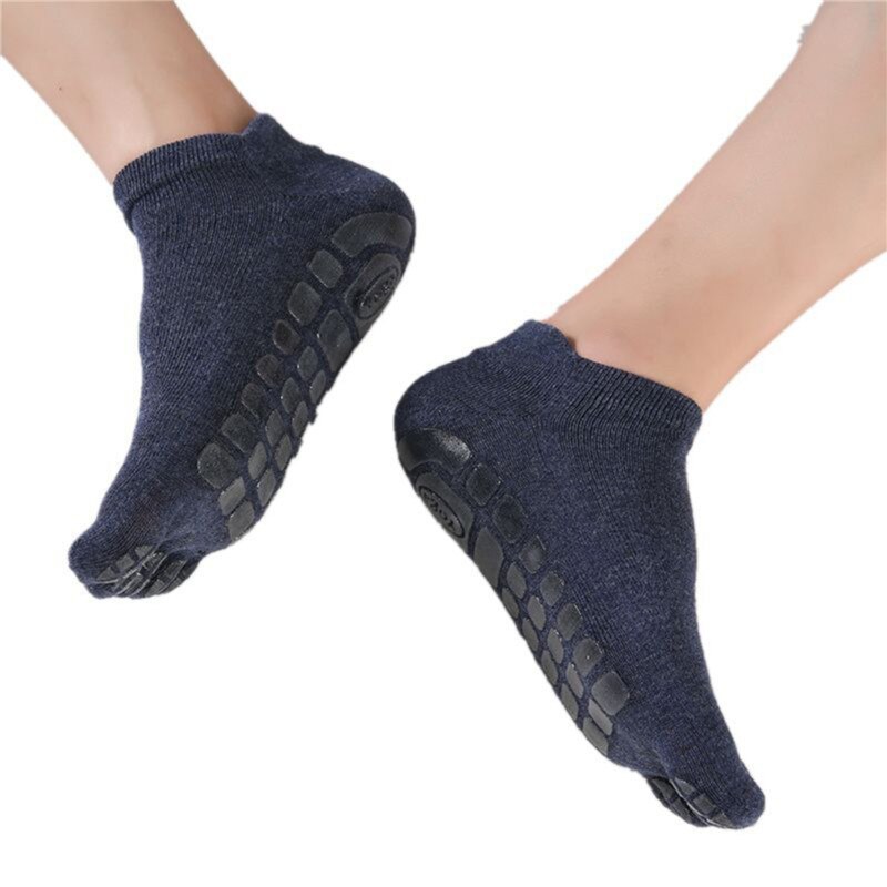 3 Pairs Yoga Socks For Men Non-slip Grip Fitness Socks Five Toe Sport Socks Gym Workout Dance Yoga Pilates Sportswear