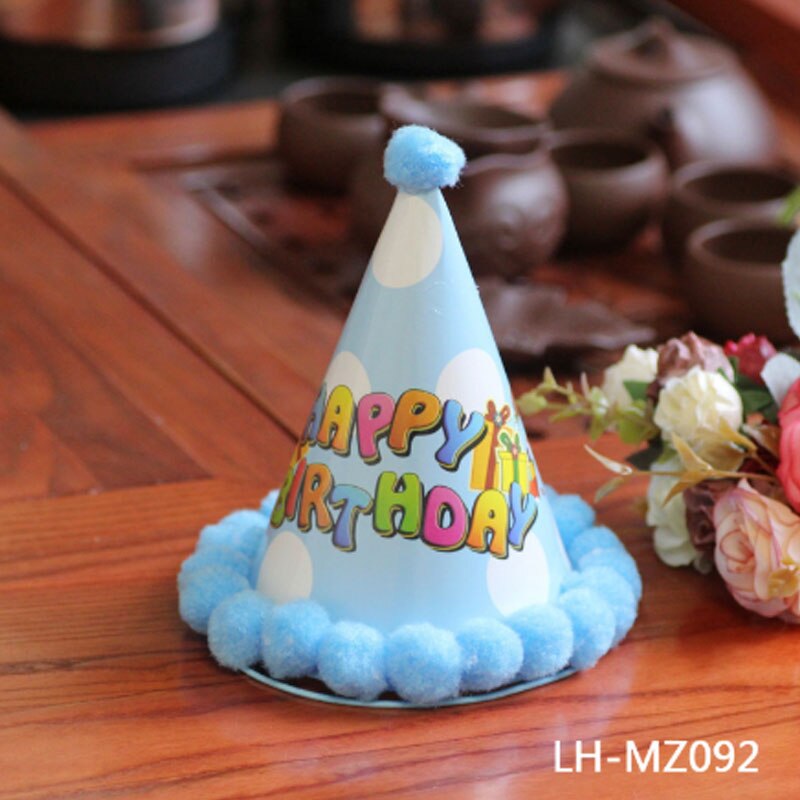Bursdag låve låve regnbue bursdagsfest lue chlid krone dekorasjon papir lokk tegneserie mønster festival fargerik lue