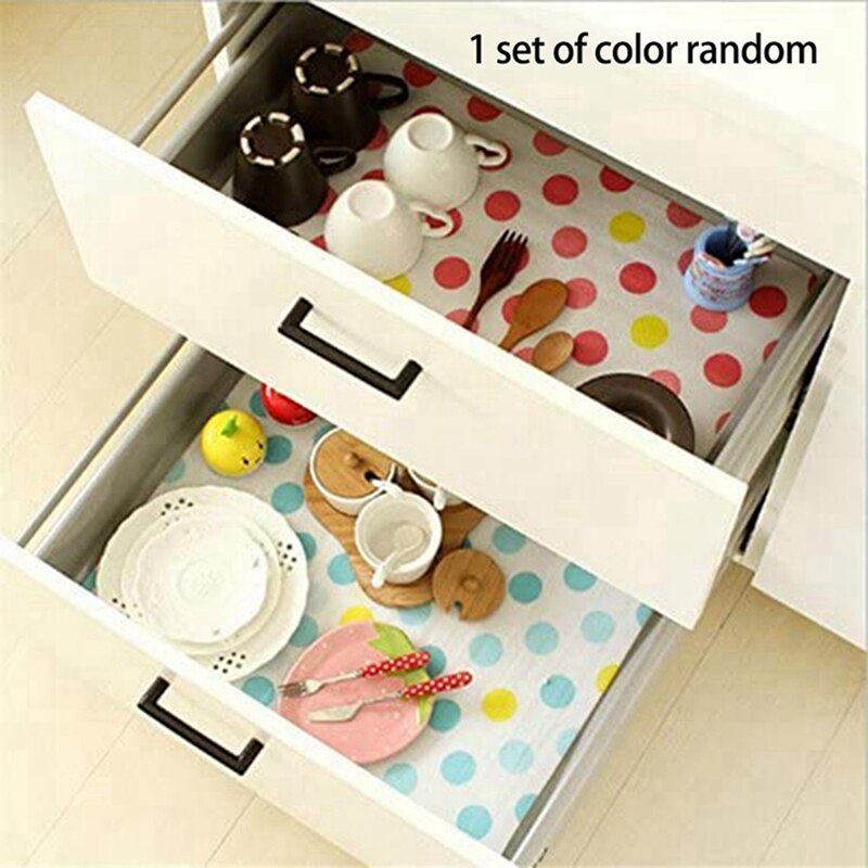 5 Rolls 30X300cm Drawer Pads Refrigerator Pad Wardrobe Mat & 4 Roll of 200 Disposable Cleaning Cloth