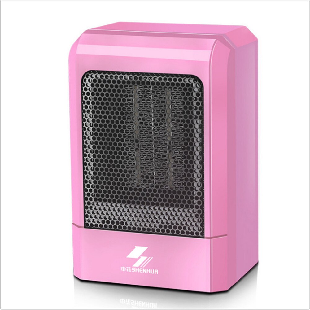 500W Mini Tragbare Keramik Heizung Elektrische Kühler Heißer Fan Hause Winter Wärmer für Innen Heizung Camping Einstellbare Thermostat: Rosa