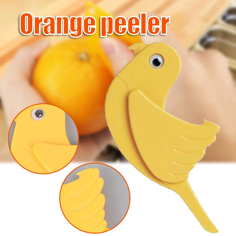 Oranje Schillers Citrus Peels Remover Creatieve Vogels Vormige Fruit Opener Keuken Koken Tool Voor Thuis B99