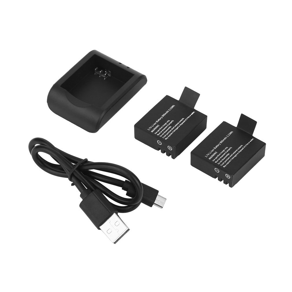 3,7 V 900mAh Li-ion batería con cargador USB cable de carga para SJ4000/SJ5000/SJ6000/SJ5000 +/SJ4000 +/SJ5000X.M10/M10 + Cámara Pc