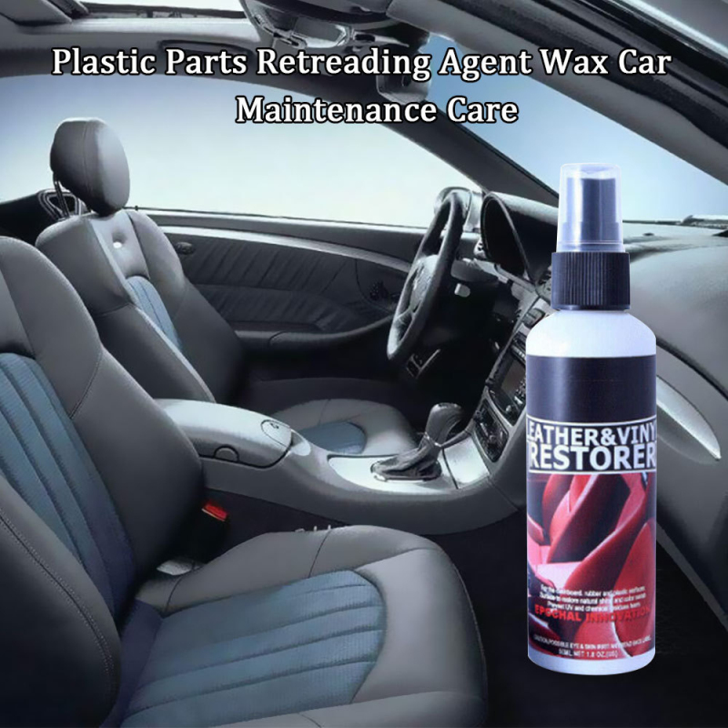 Piezas plásticas de cuero para asiento de coche Interior de coche, de 30ml, para el cuidado del coche, accesorio limpiador de coche