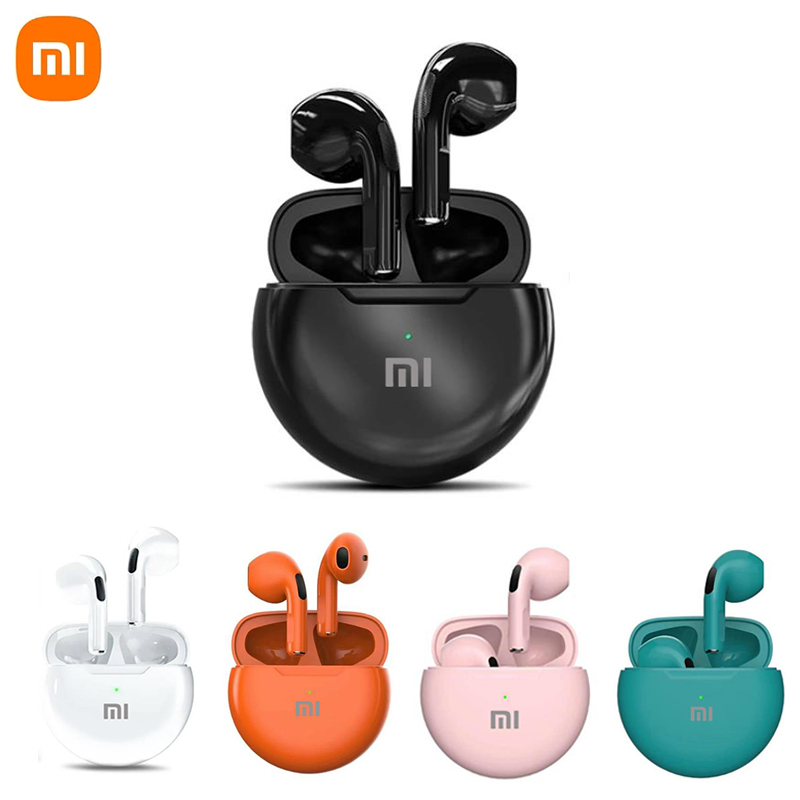 Xiaomi pro 6 äkta trådlösa hörlurar bluetooth 5.2- hörlurar tws spelstereo brusreducering tung bas mini in-ear-hörlurar