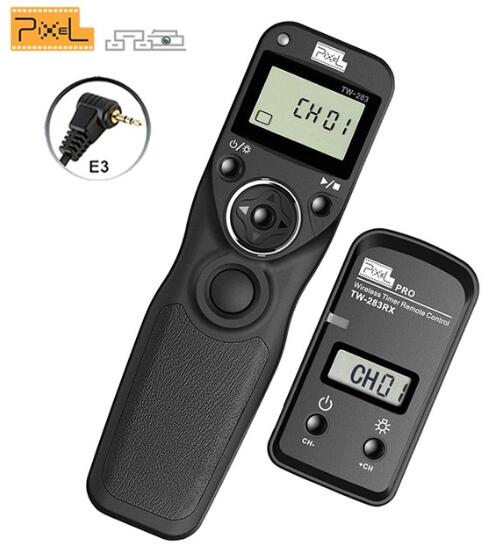 Pixel TW-283 minuterie sans fil télécommande déclencheur (DC0 DC2 N3 E3 S1 S2) câble pour Canon Nikon Sony caméra TW283: TW283-E3