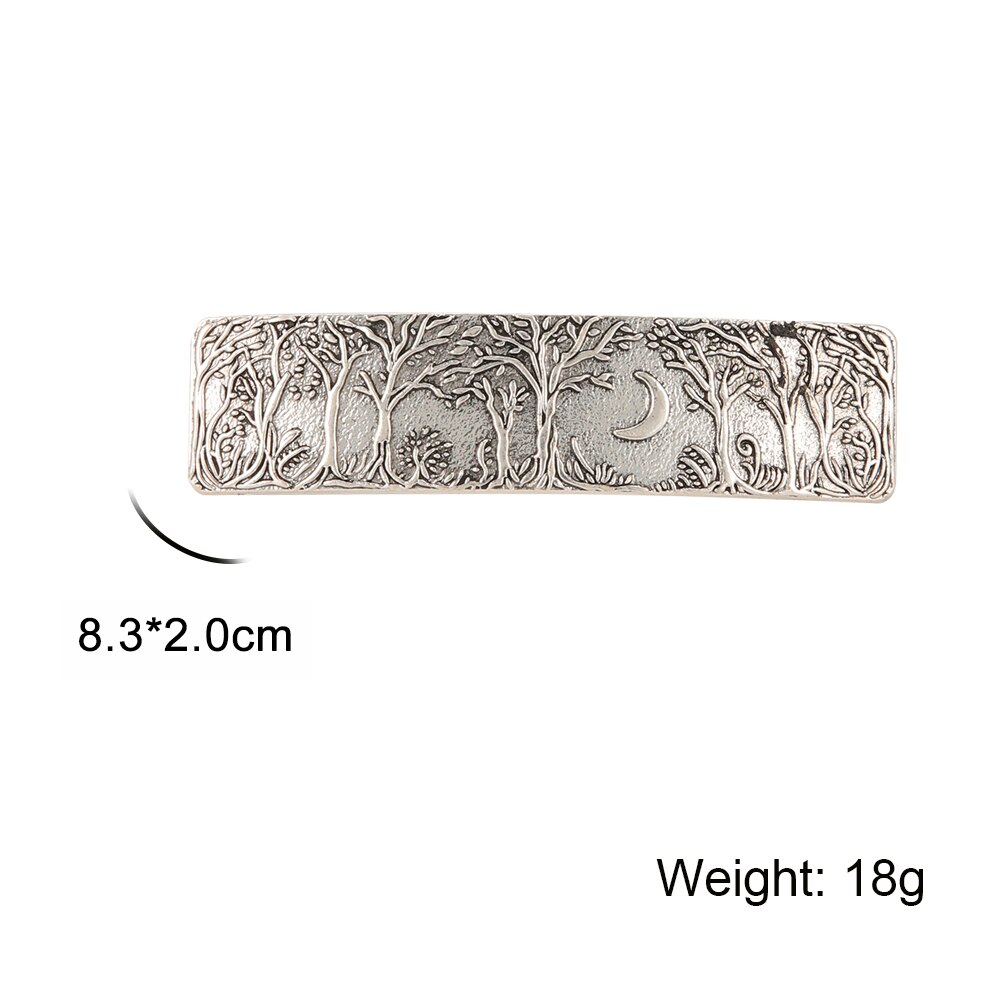 Skyrim Ginkgo Daisy fleur plante pince à cheveux mariée diadème rétro femmes épingle à cheveux Barrette luxe mariage cheveux accessoires: Zinc bleu plaqué