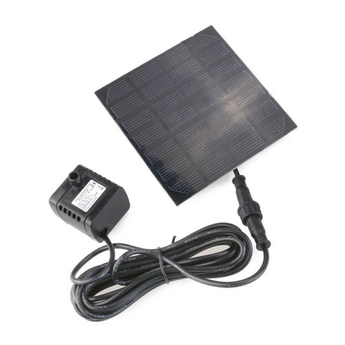 Solar Powered Panel Fountain Garden Pool Pond Submersible Water Pump