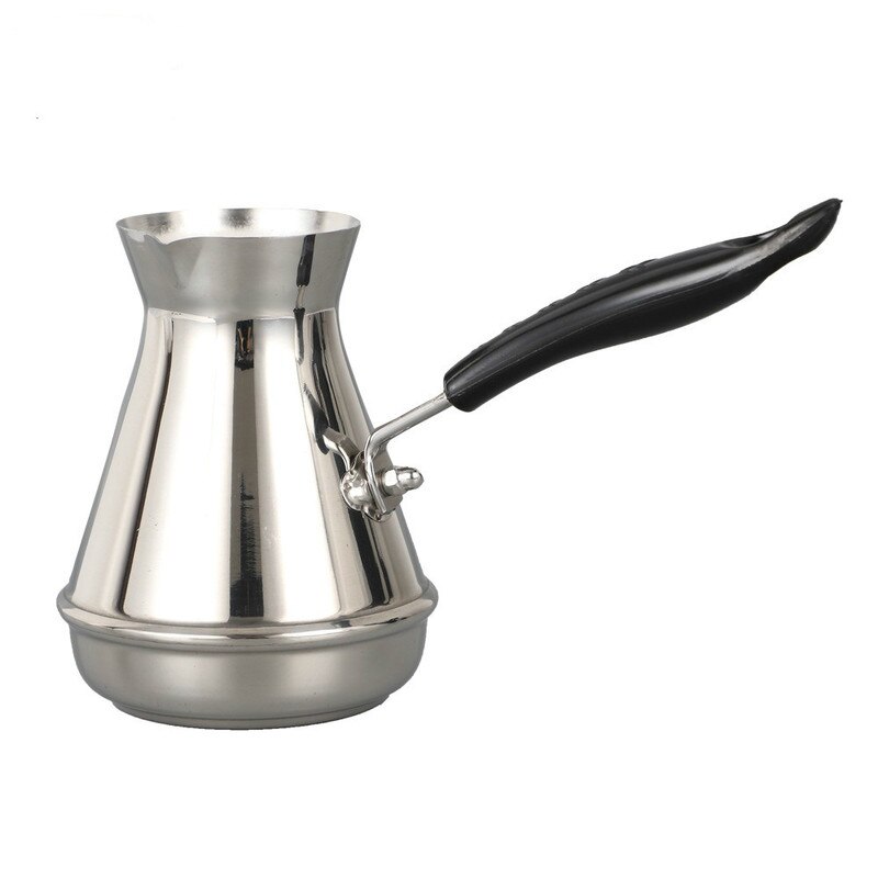 Ruostumaton teräs turkkilainen kahvipannu arabica kahvinkeitin vedenkeittimet perkolaattorit eurooppalainen pitkä kahva mokka moka -astiat  wy71309: 250ml