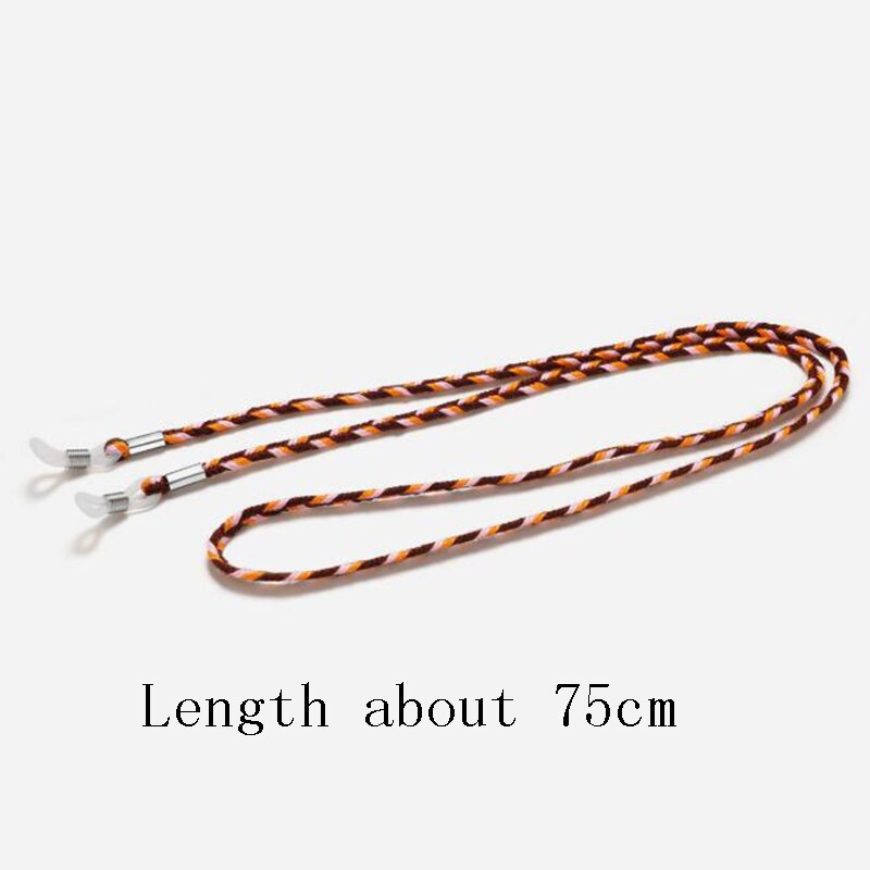 1PC gruby Twist okulary skórzana linka łańcuch okulary oplot okulary smycz Outdoor Sports antypoślizgowe akcesoria okularowe