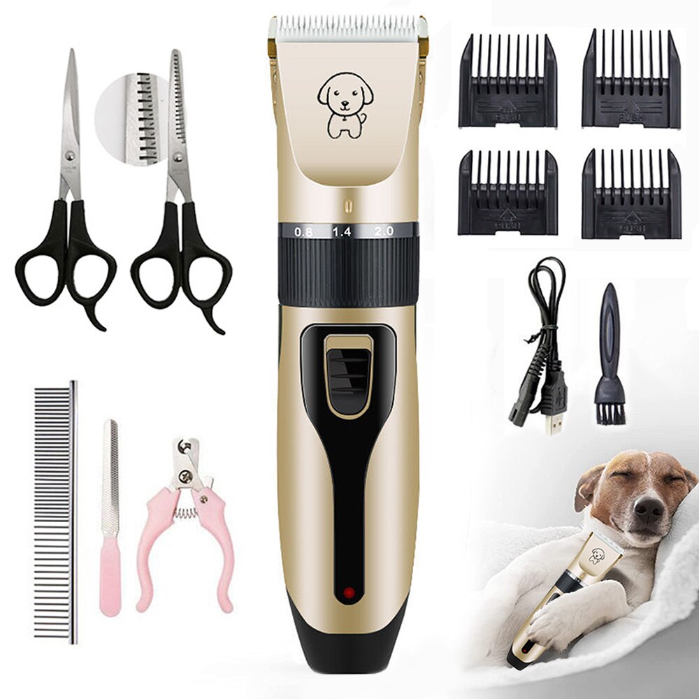 Dog Clipper Dog Hair Clippers Grooming (Pet/Cat/Dog/Rabbit) haircut Trimmer Shaver Set Pets cordless Rechargeable