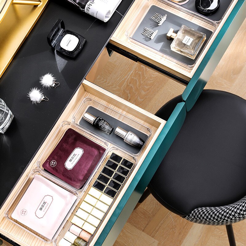 Drawer Organizers Cabinet Plastic Desk Box Chest Dividers for Storage and Order Table Shelves Tableware Fork Knife Chopsticks