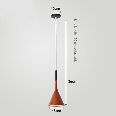 Nordiske moderne ledede pendellamper køkkenarmaturer barer hjem soveværelse hængende lampe cafe lamparas de techo colgante moderna: Rød