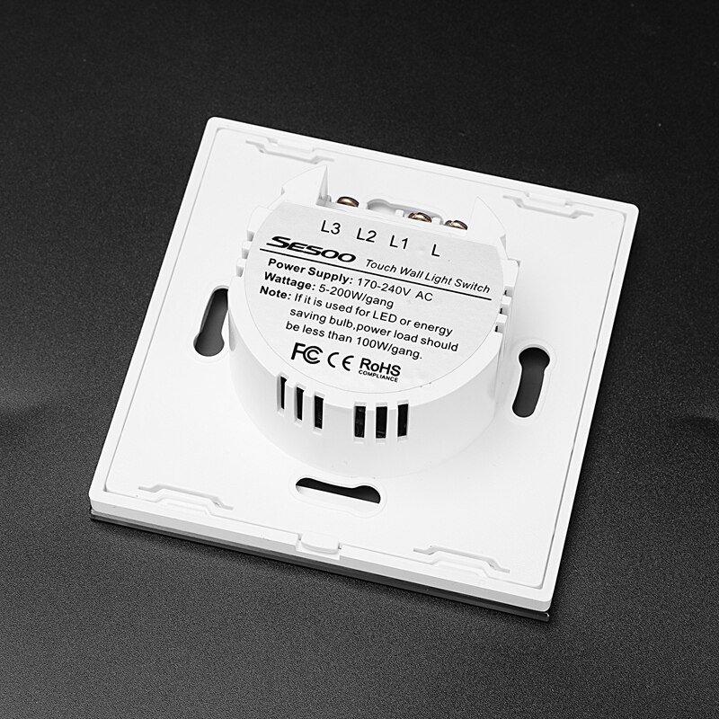 Sesoo Press Switch Single Fire Line Lighting Wall Switch Smart Home Light Press Control Switch