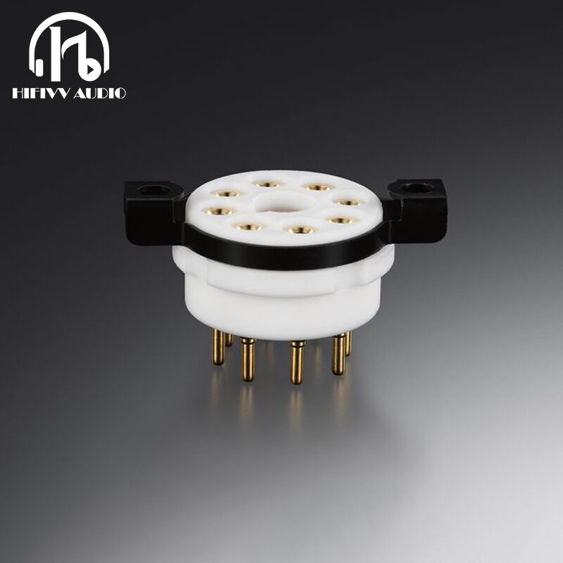 EIZZ 8 pin tube holder ceramic gold-plated bipolar PCB socket tube KT88 6SN7 6V6 KT66 upgrade Tube power Amplifiier