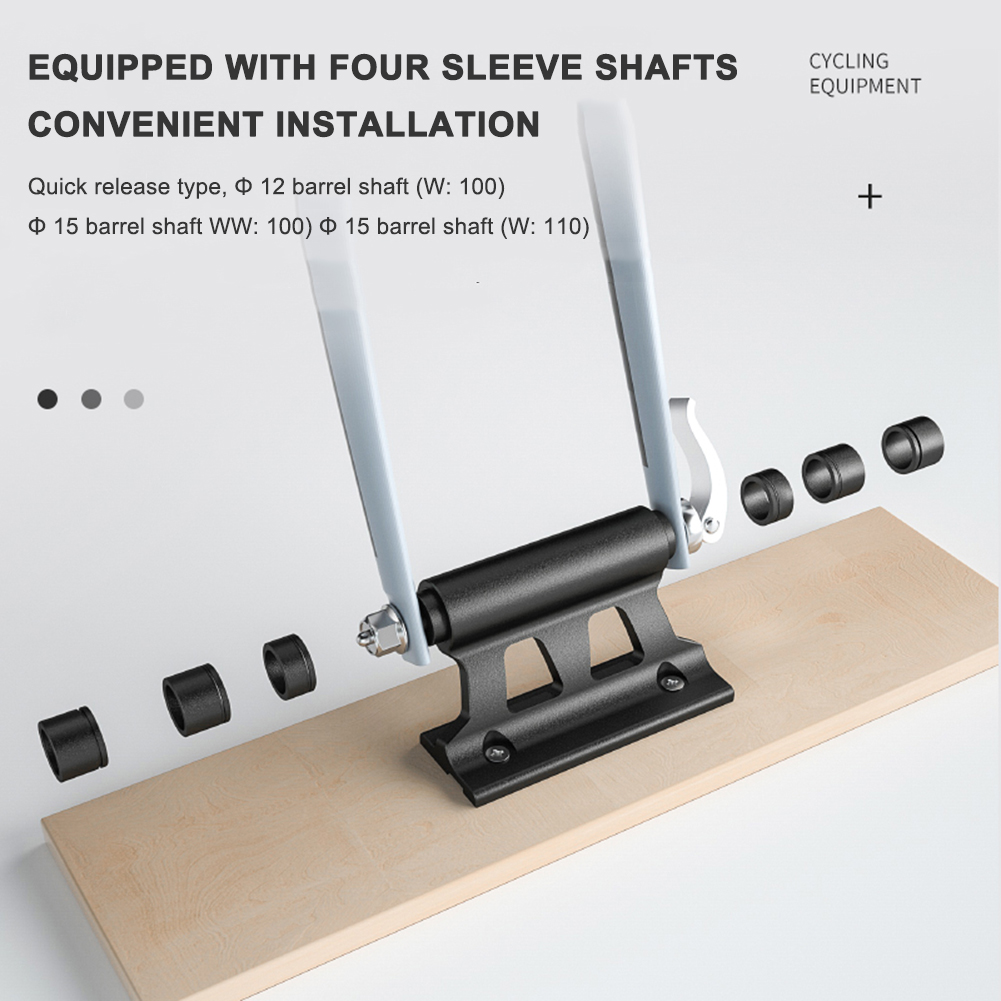 Alloy Bike Car Roof Mount Rack Bicycle Storage Transportation Front Fork Block Mount Rack Quick Release Thru Axle Carrier